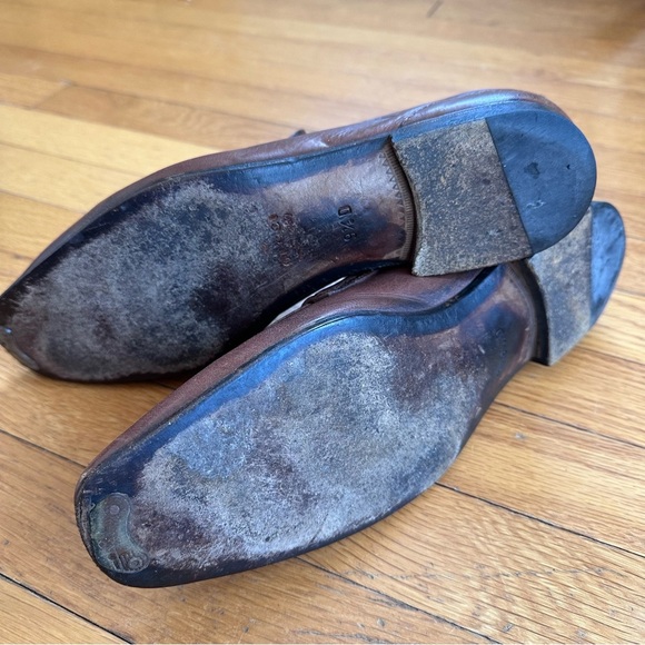 Vintage Gucci Brown Leather Bamboo Tassel Loafers Mens Size 9.5D (US 10) - Picture 7 of 12
